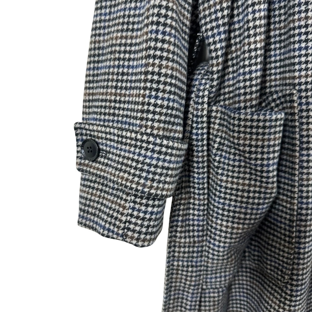 BCBGeneration Women's Peacoat Long Houndstooth Belted Wool Blend Size XXL‎ - Picture 9 of 16